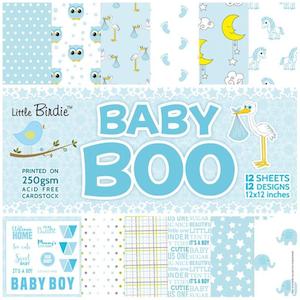 Papers: LITTLE BIRDIE 12X12 COLLECTION PACK BABY BOO