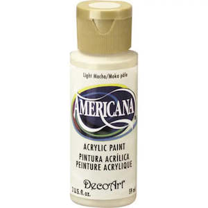 Decoart Americana Acrylic Paint: AMERICANA ACRYLIC PAINT  NEUTRALS LIGHT MOCHA DA241