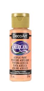 Decoart Americana Acrylic Paint: PEACHES 'N CREAM DA023