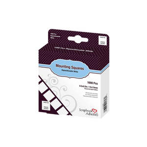 SCRAPBOOK ADHESIVES MOUNTING SQUARES REPOSITIONAL 1000 PCS