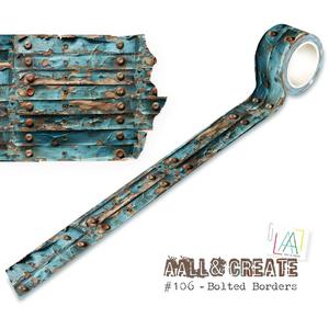 Embellishments: AALL & CREATE WASHI TAPE BOLTED BORDERS MT-106