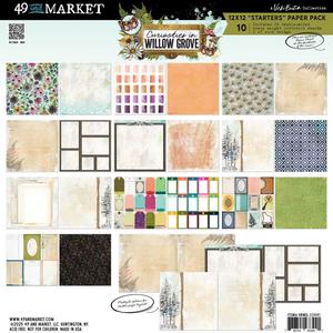 49 & MARKET COLLECTION PACK 12"X12"CURIOSITIES IN WILLOW GROVE