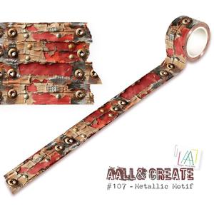 Embellishments: AALL & CREATE WASHI TAPE METALLIC MOTIF MT-107