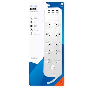 Switched: 6 x USB-A Powerboard - Switched 10 Outlet Fast Charging