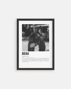 Poster: Vogue Parisian - Custom Pet Poster