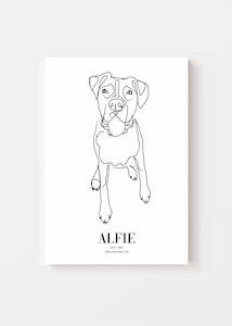 Dog Memorial - Vogue Pet Art Canvas
