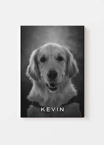 Pet Memorial Gifts: Dog Memorial - Noir Pet Art Canvas