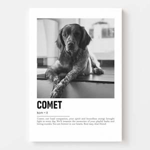 Pet Memorial Gifts: Dog Memorial - Parisian Pet Art Canvas