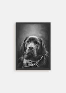 Dog Memorial - Noir Pet Art Poster