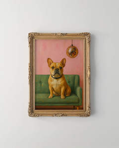 Pet Art: The Disco Room Pet Portrait - Digital