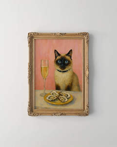 Pet Art: The Oyster Hour Pet Portrait - Digital