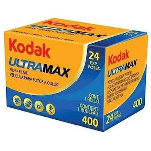 Film And Disposables: Kodak UltraMax 400 Colour Negative Film (35mm Roll) 24 exposure - No Box