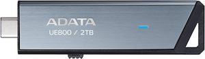 Adata: ADATA UE800 Retractable USB3.2 Gen 2 Type-C 2TB External SSD 5yr wty
