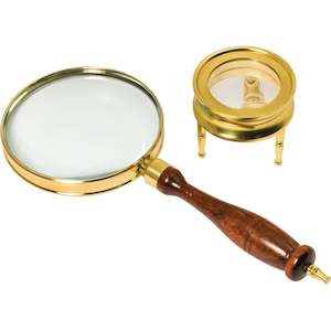 Barska: Barska Brass Glass Magnifier set