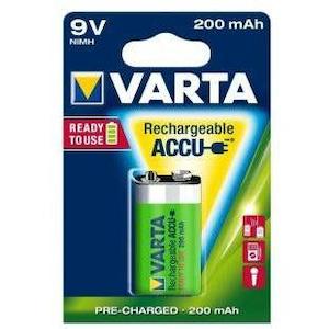 Varta: Varta Rechargeable Ni-mh 200mah 9v 1pk Batteries