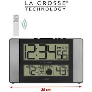 La Crosse Moon Phase Wall Clock with Outdoor Temperature