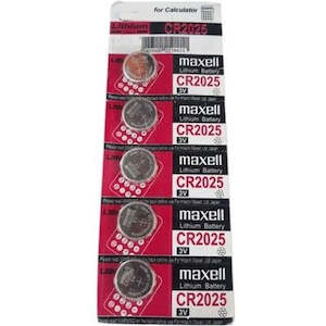 Maxell Lithium Battery Cr2025 3V Coin Cell 5 Pack