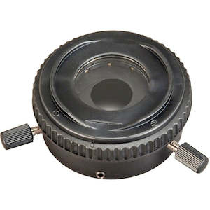 Microscope Kohler Illumination Attachment with Iris Field Diaphragm and Center Adjustment