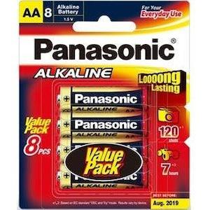 Panasonic AA Alkaline Battery 8 Pack