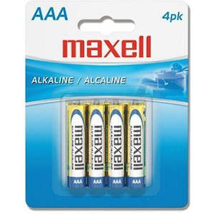 Maxell AAA 4 pack Alkaline Battery