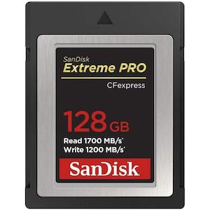 Sandisk: Sandisk Extreme Pro Cfexpress 128gb Up To R1700mb/s W1200mb/s Data Storage