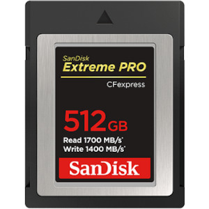 Sandisk: Sandisk Extreme Pro Cfexpress 512Gb Up To R1700Mb/S W1400Mb/S