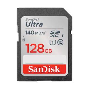 Sandisk: Sandisk Ultra Sdxc 128gb 140mb/s Uhs-i C10 Memory Cardsd Cards