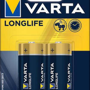 Varta: Varta Alkaline Longlife C 2 Pack [MINIMUM ORDER 10]