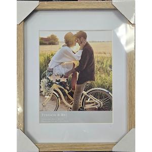 Frankie Me: Frankie and Me Oak & White Border 8X10