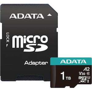 ADATA Premier Pro microSDXC UHS-I U3 A2 V30 Card with Adapter 1TB