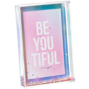 SHOT2GO Photo Block Frame 6x4 Iridescent Glitter