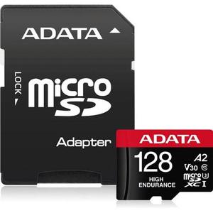 ADATA High Endurance microSDXC UHS-I U3 A2 V30 Card with Adapter 128GB