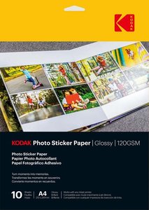Kodak Sticker Paper Glossy 120GSM A4 10 Sheets