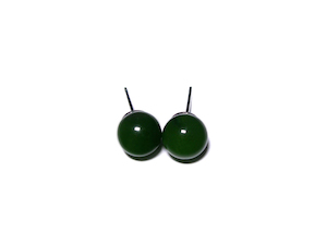 Products: Jade Bead Stud Earrings 7mm