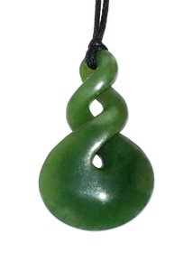Products: Jade Double Twist Pendant 38mm