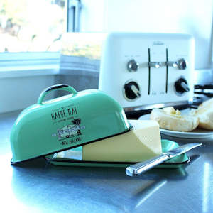 Fathers Day Gifts: Butter Dish - Green