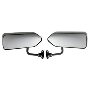 Porsche Exterior: Racing 03 Formula Side Wing Mirror x2 Convex Glass MATT BLACK - F1 Car