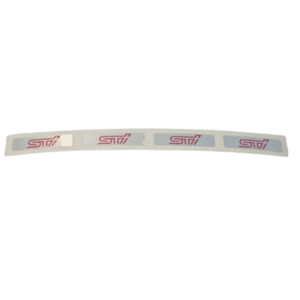 Stickers: STI Brushed Metal Component Sticker