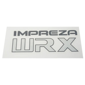 WRX GC8/GF8 Wagon and Sedan Tailgate Stickers V1 - Metallic Resin Printed - OEM Look