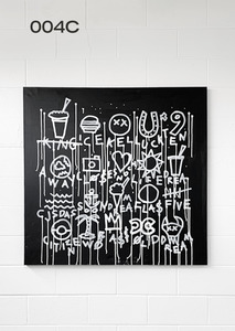 Products: 004 Ink on Canvas. 1200mm x 1200mm. - James Showler