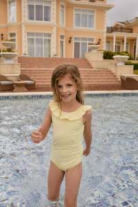 Emmeline Swimsuit - Camomile Stripe