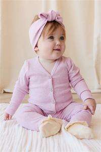 Organic Cotton Modal Cardigan - Orchid Marle