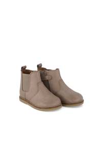 Leather Boot with Elastic - Tweed