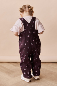 Overalls: Blair Overall - Cherry Love Plum Embroidery