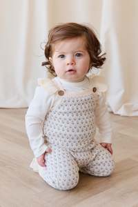 Savannah Jacquard Onepiece - Sheer Pink