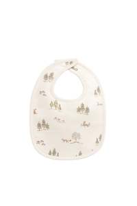 Organic Cotton Bib - Pine Forest Friends