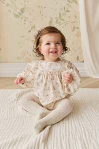 Playsuits And Rompers: Organic Cotton Frances Playsuit - Bianca Antique