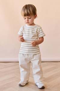 Pima Cotton Willem Tee - Sundrenched Stripe