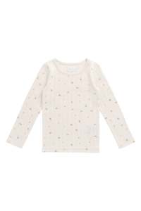 Organic Cotton Pointelle Long Sleeve Top - Sweet Magnolia Simple