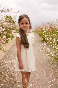 Organic Cotton Muslin Brielle Dress - Vintage Ditsy